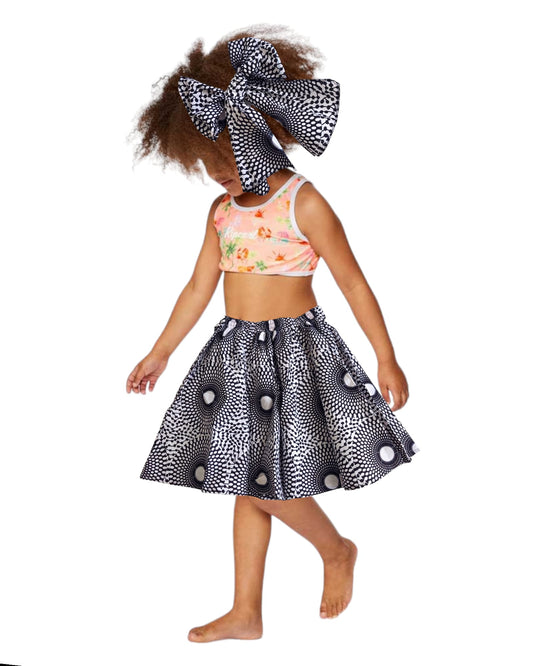 Kids / Girls  Skirt & Scarf Set
