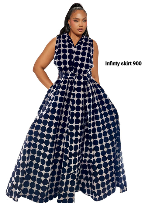 900 - Infinity Skirt / Dress Polkadot