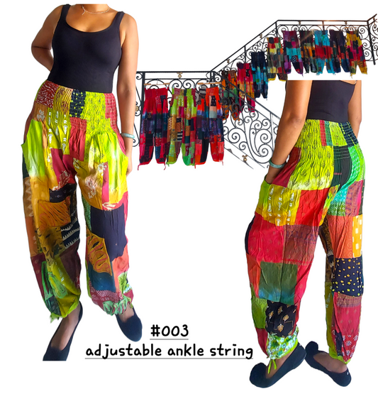 Harem Pants/Cotton Yoga pants/ Hippie Boho Pants - 003S