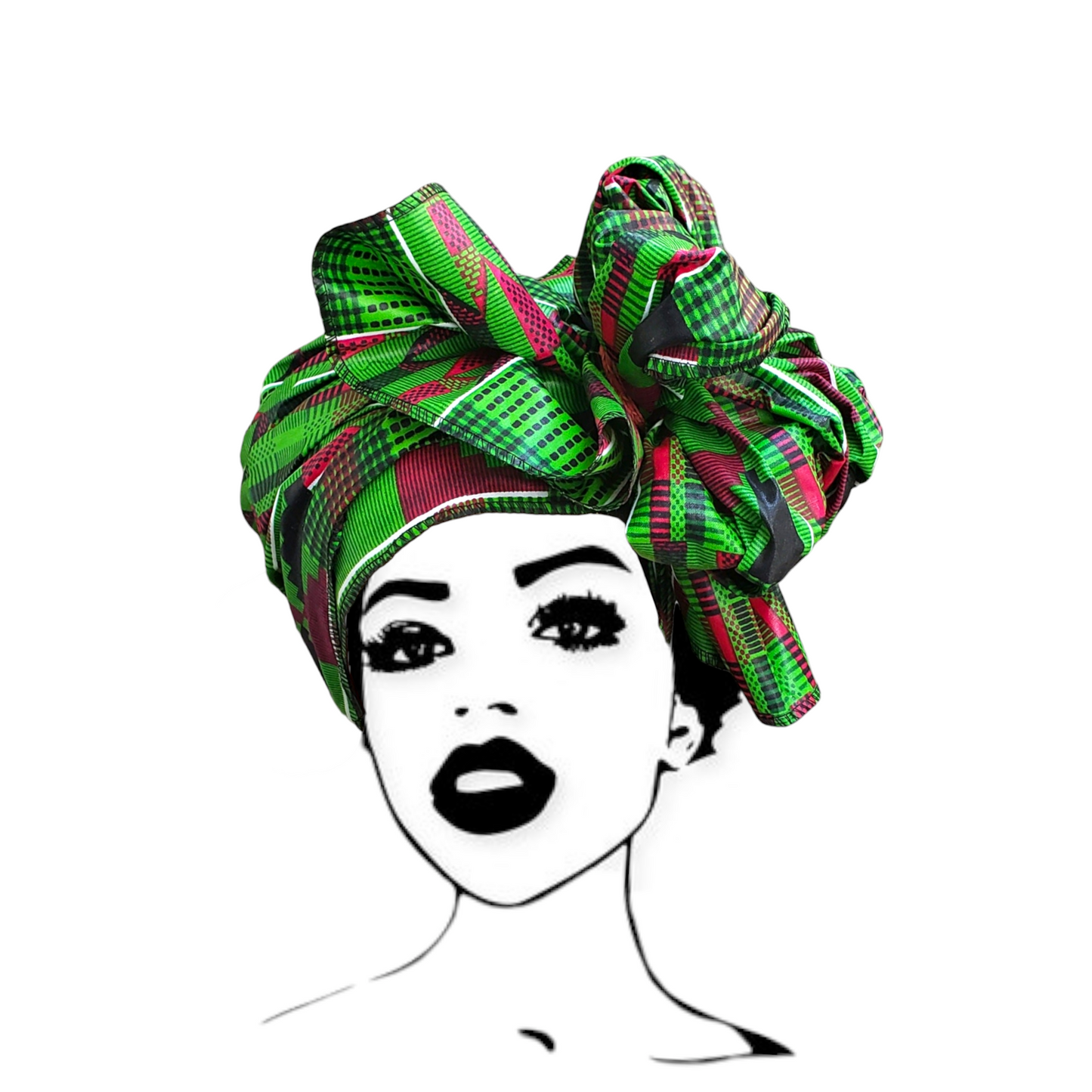 Scarf Headwrap/ African Kente Print