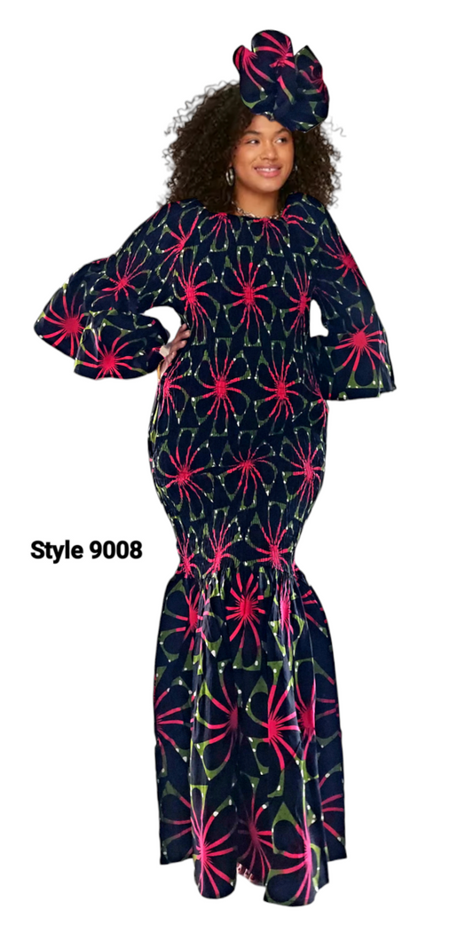 Smock Mermaid Dress 9008