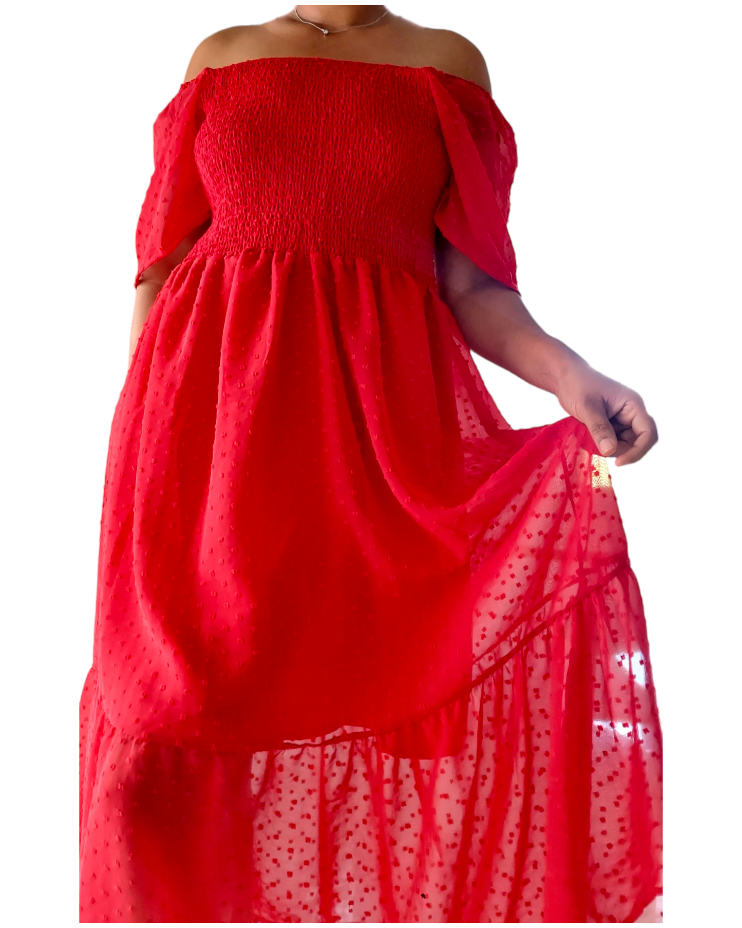 Women Tube Dress - 4123 Red