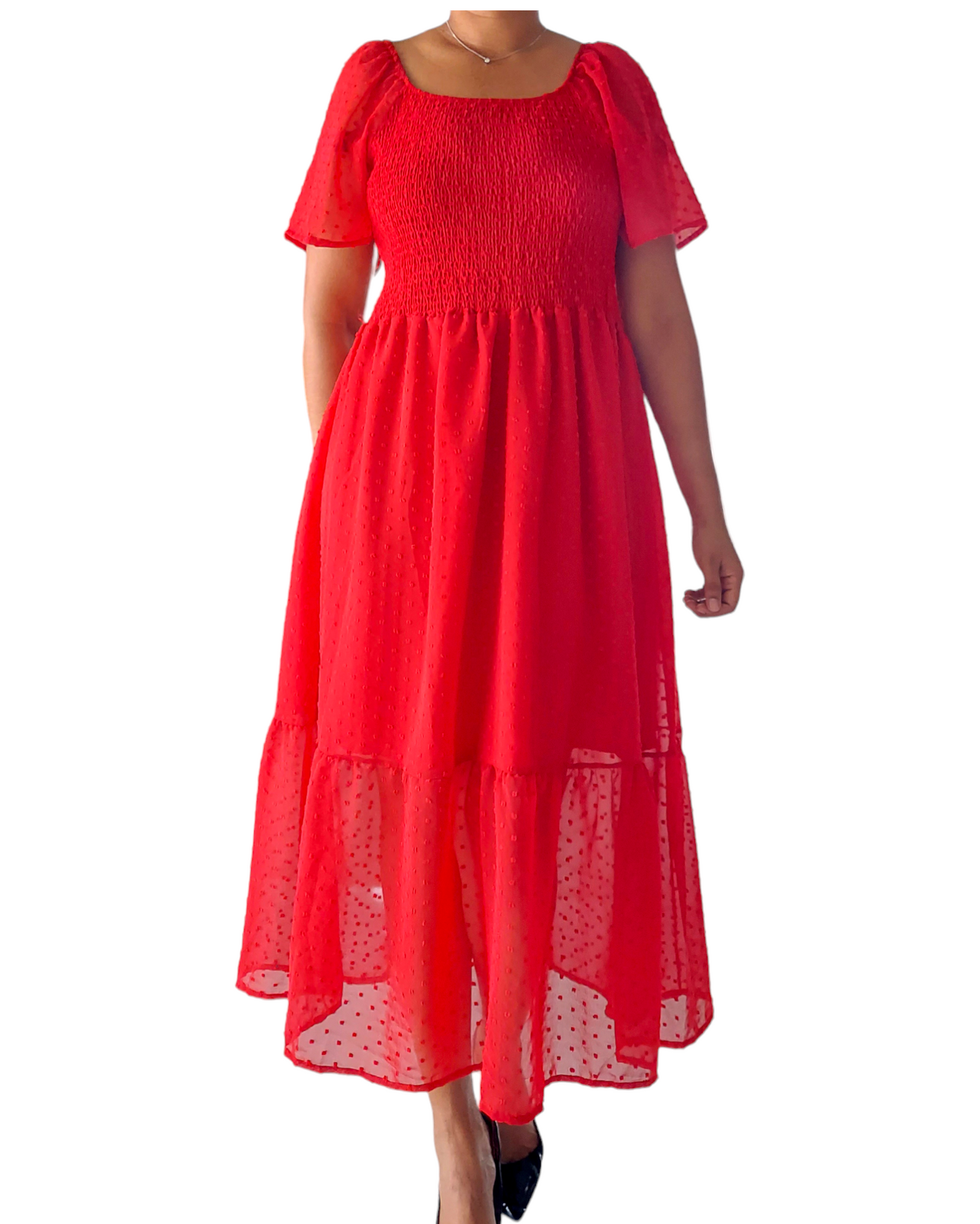 Women Tube Dress - 4123 Red