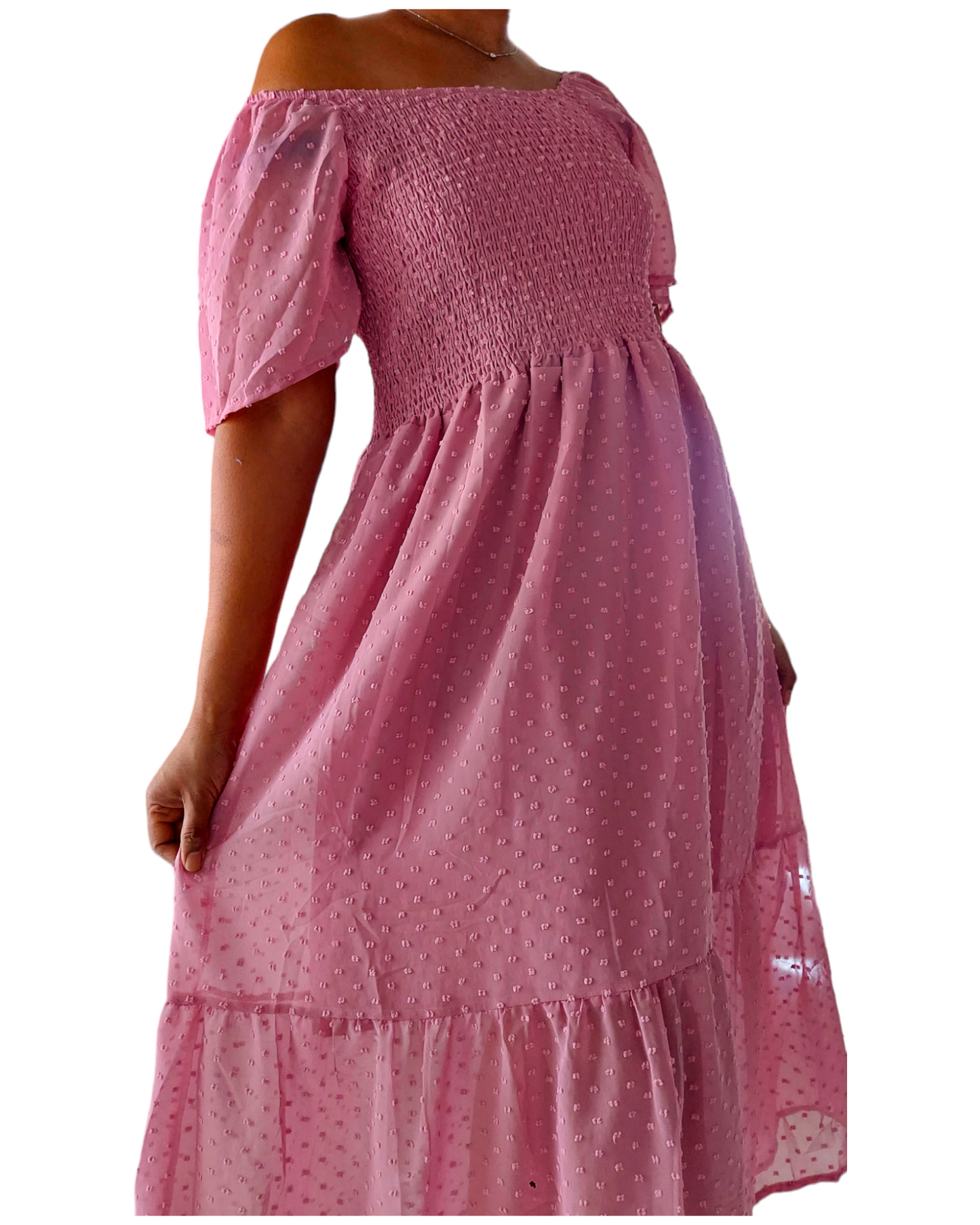 Women Tube Dress - 4123 Pink