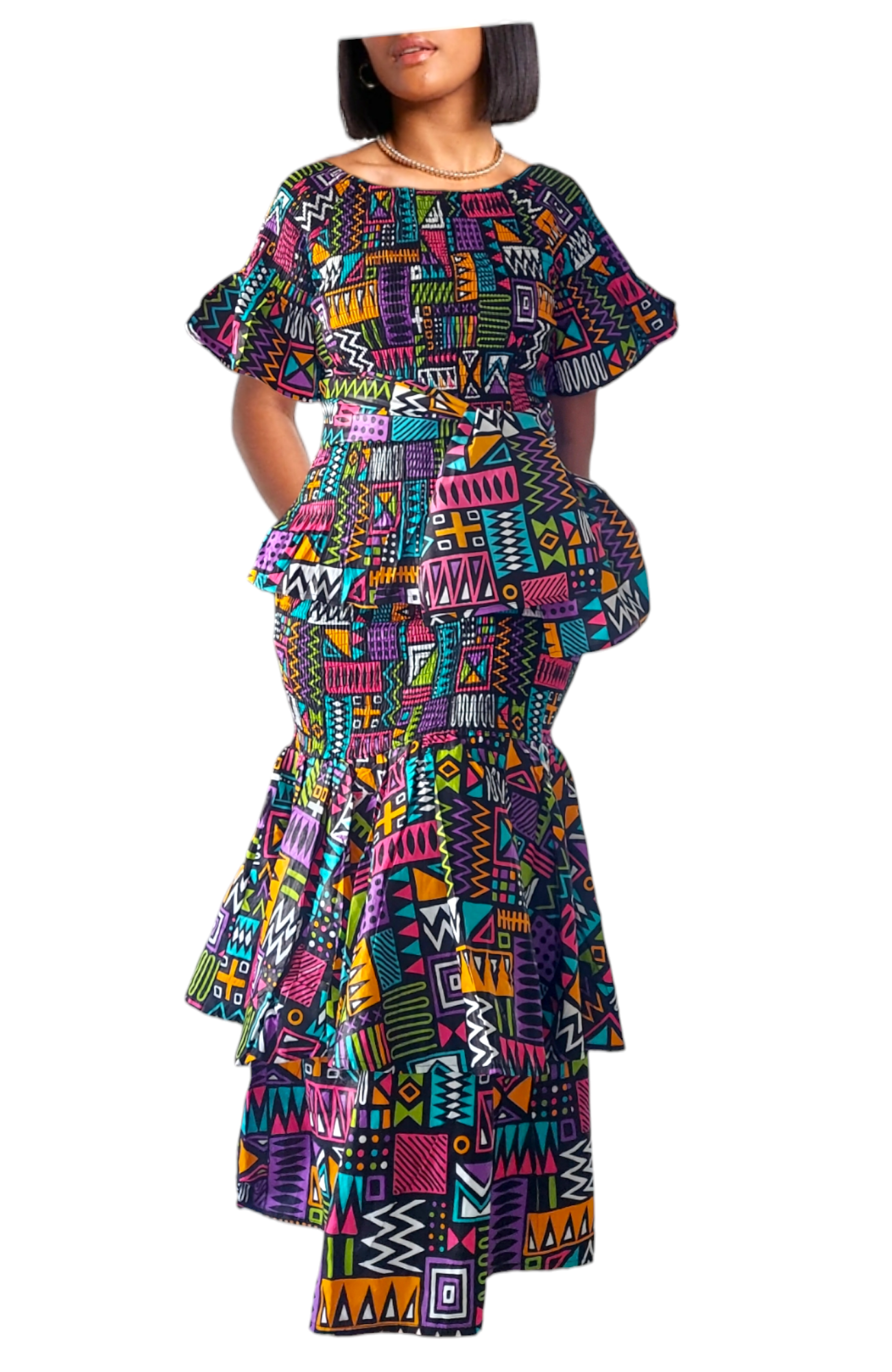Smock Skirt & Blouse Set - ST15 Multi – India Batik