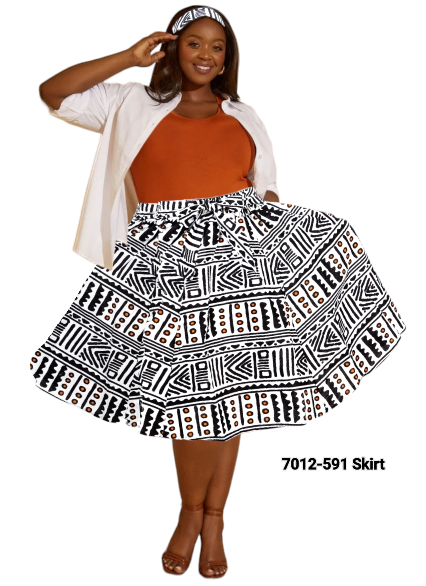 7012 Woman Mid Length skirt