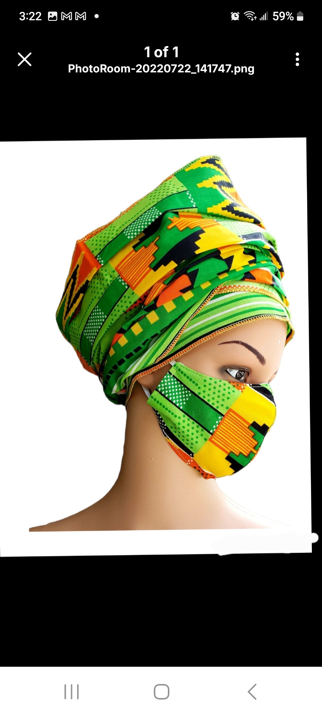 Scarf Headwrap/ African  Print