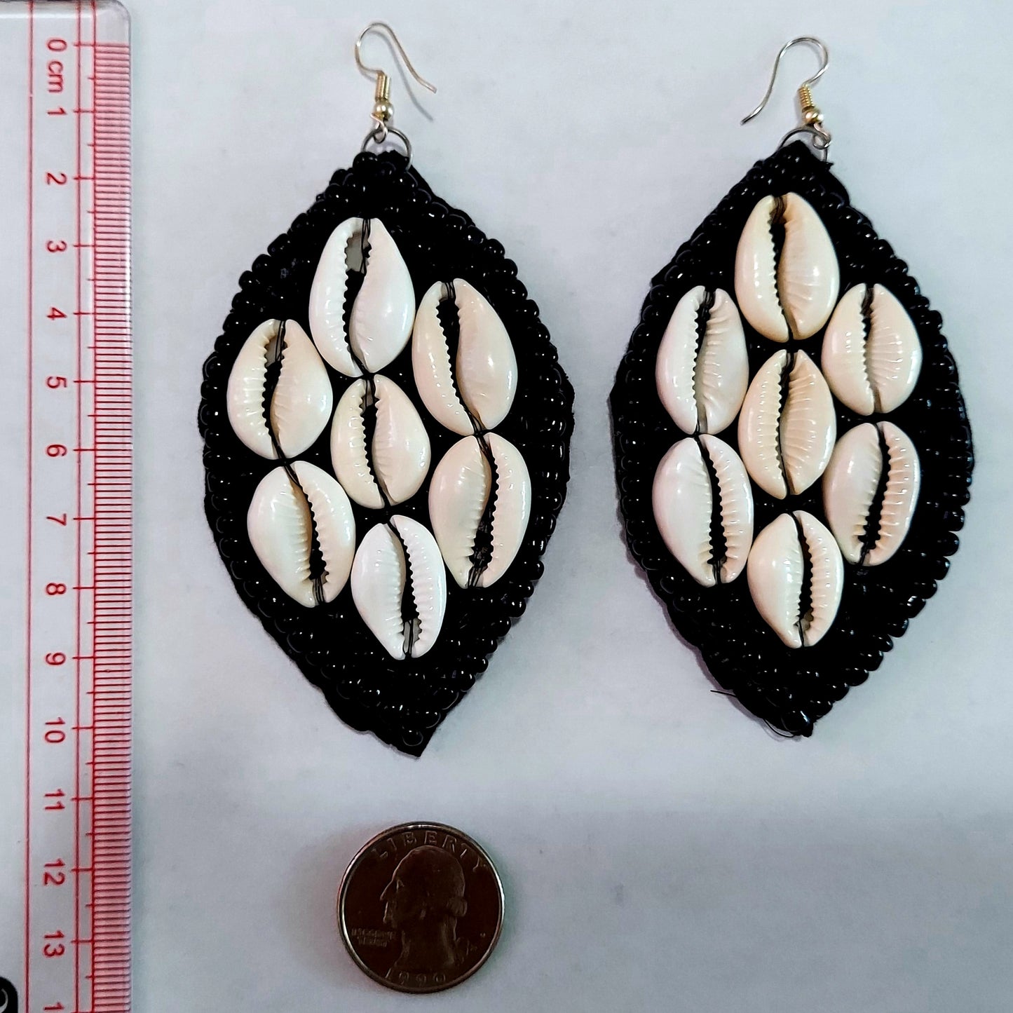 Cowrie Shell/ Beaded  Earrings