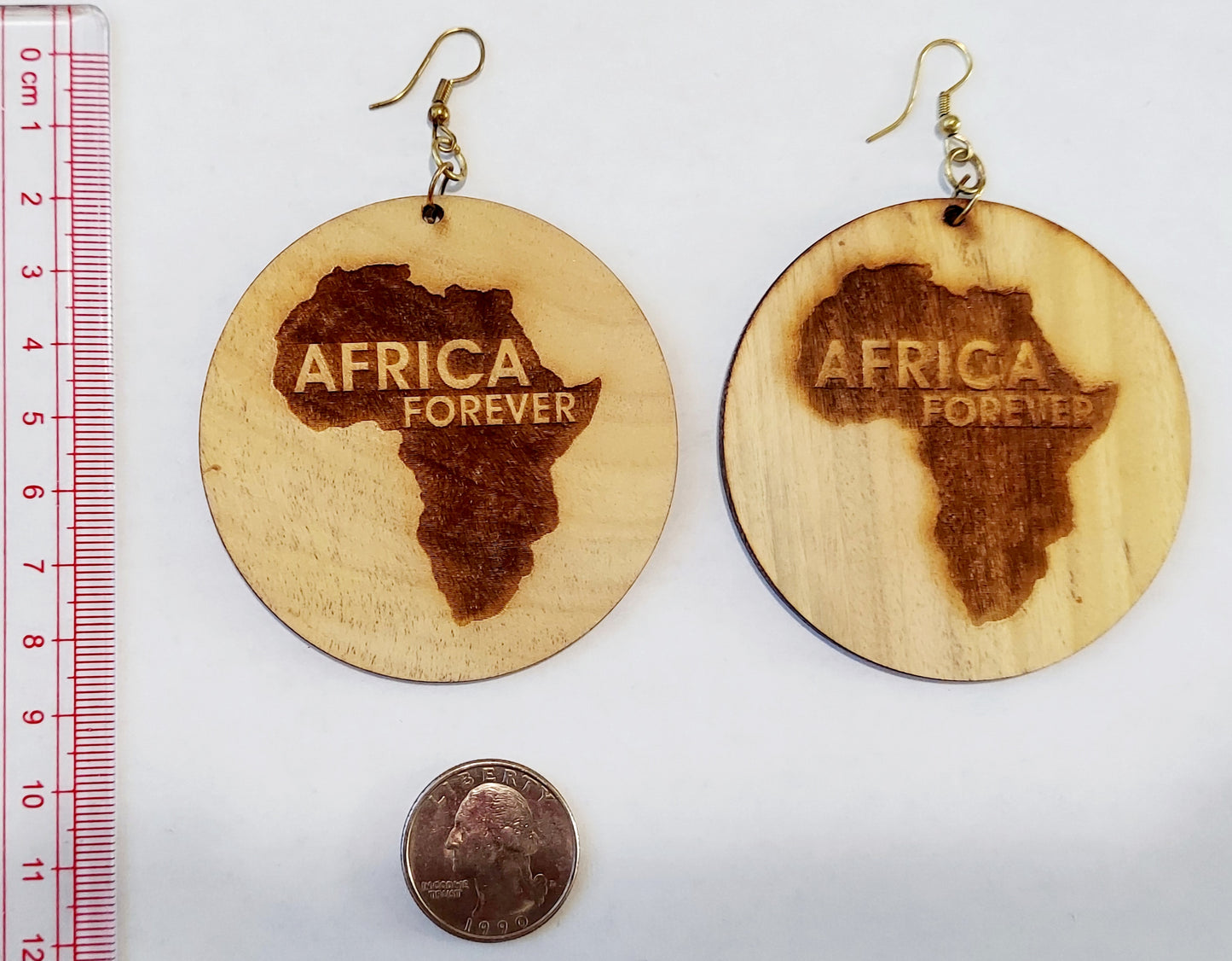 Wooden Afrocentric Earrings