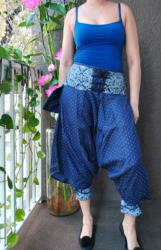 Harem Pants/ Yoga pants /Hippie  Boho Pants - Blue