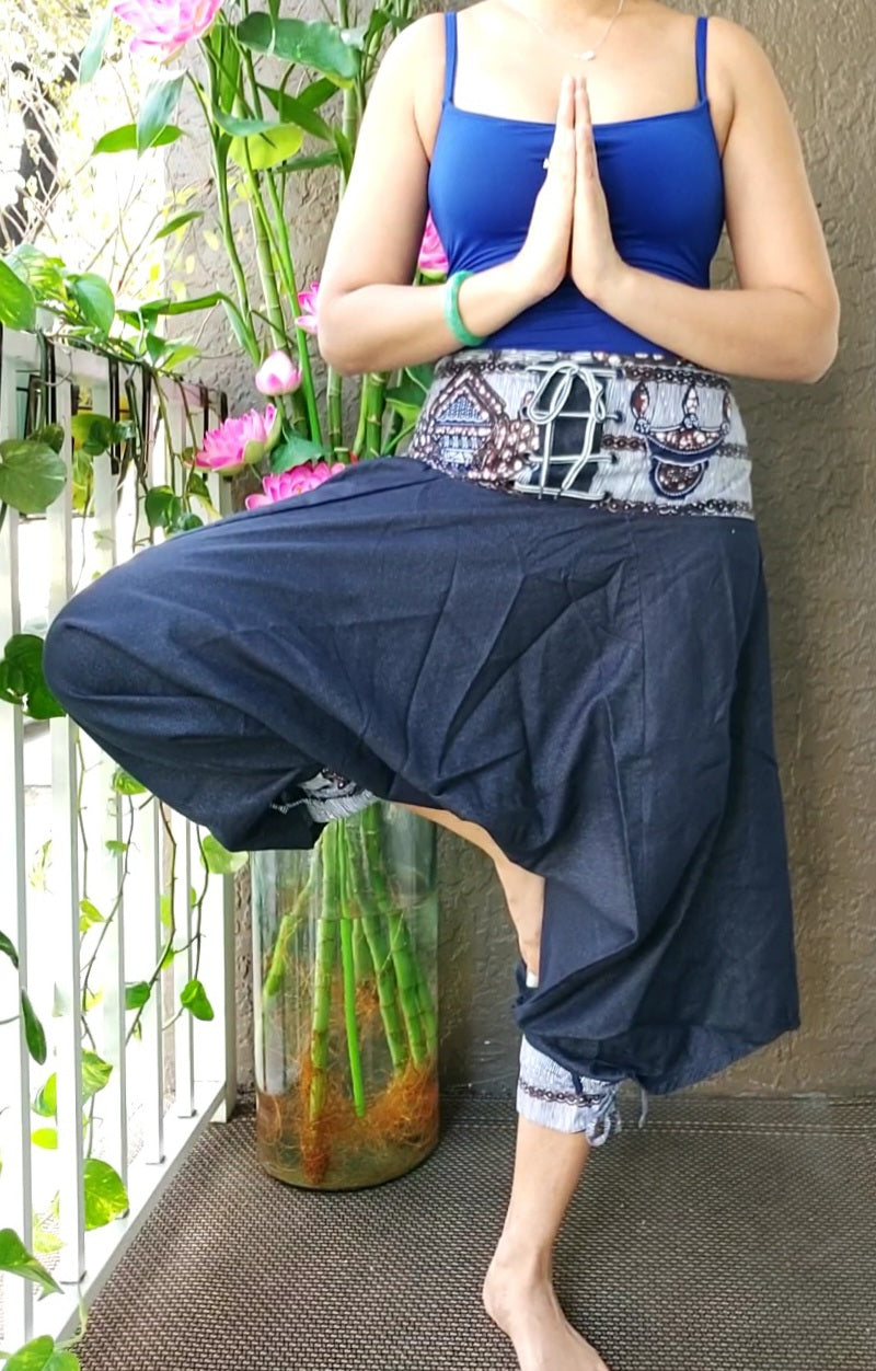 Harem Pants/ Yoga pants /Hippie Boho Pants - Blue