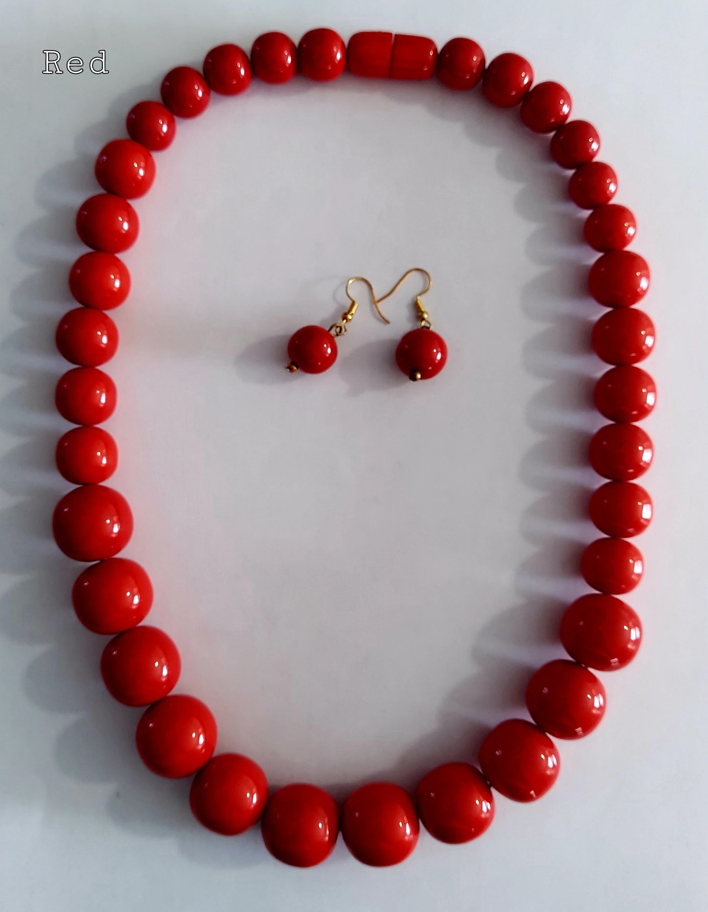 Beaded  Necklace & Earrings Set