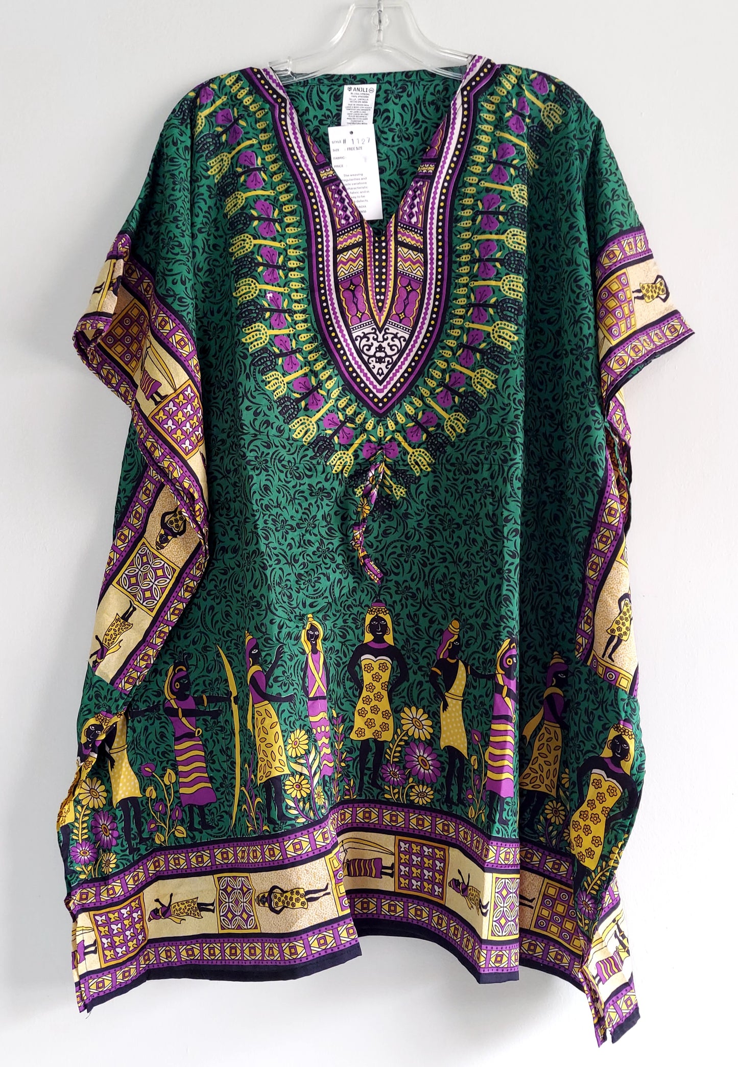 1127- Kaftan Top/ Short Dress- Printed