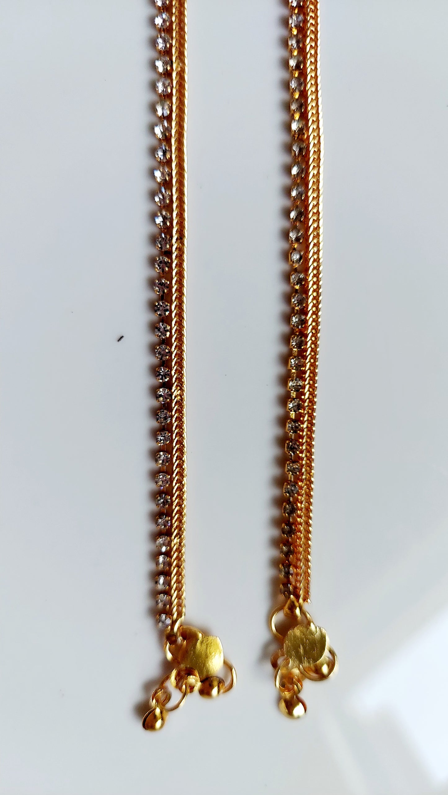 Anklets/ Gold Plated With Stones