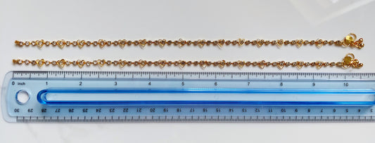 Anklets/ Gold Plated With Stones