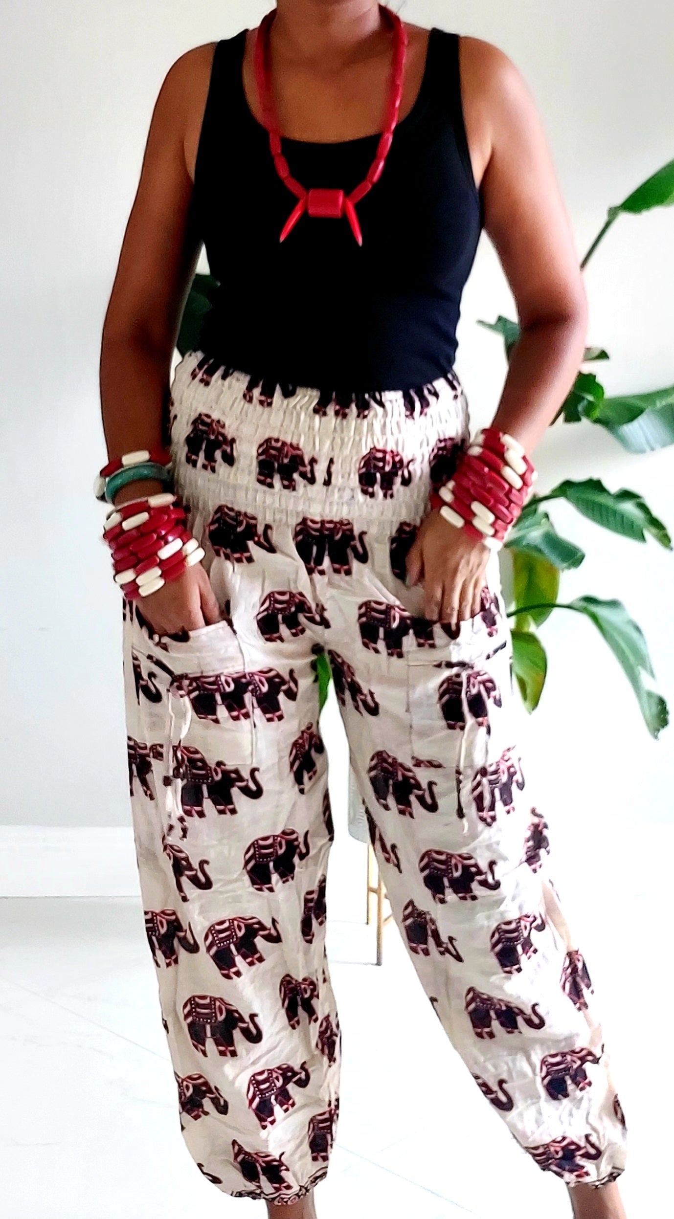 Yoga pants/ Hippie Boho Pants-Elephant