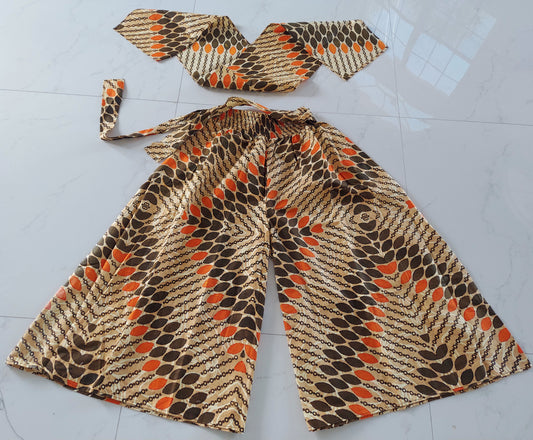 Palazzo Pant with Scarf