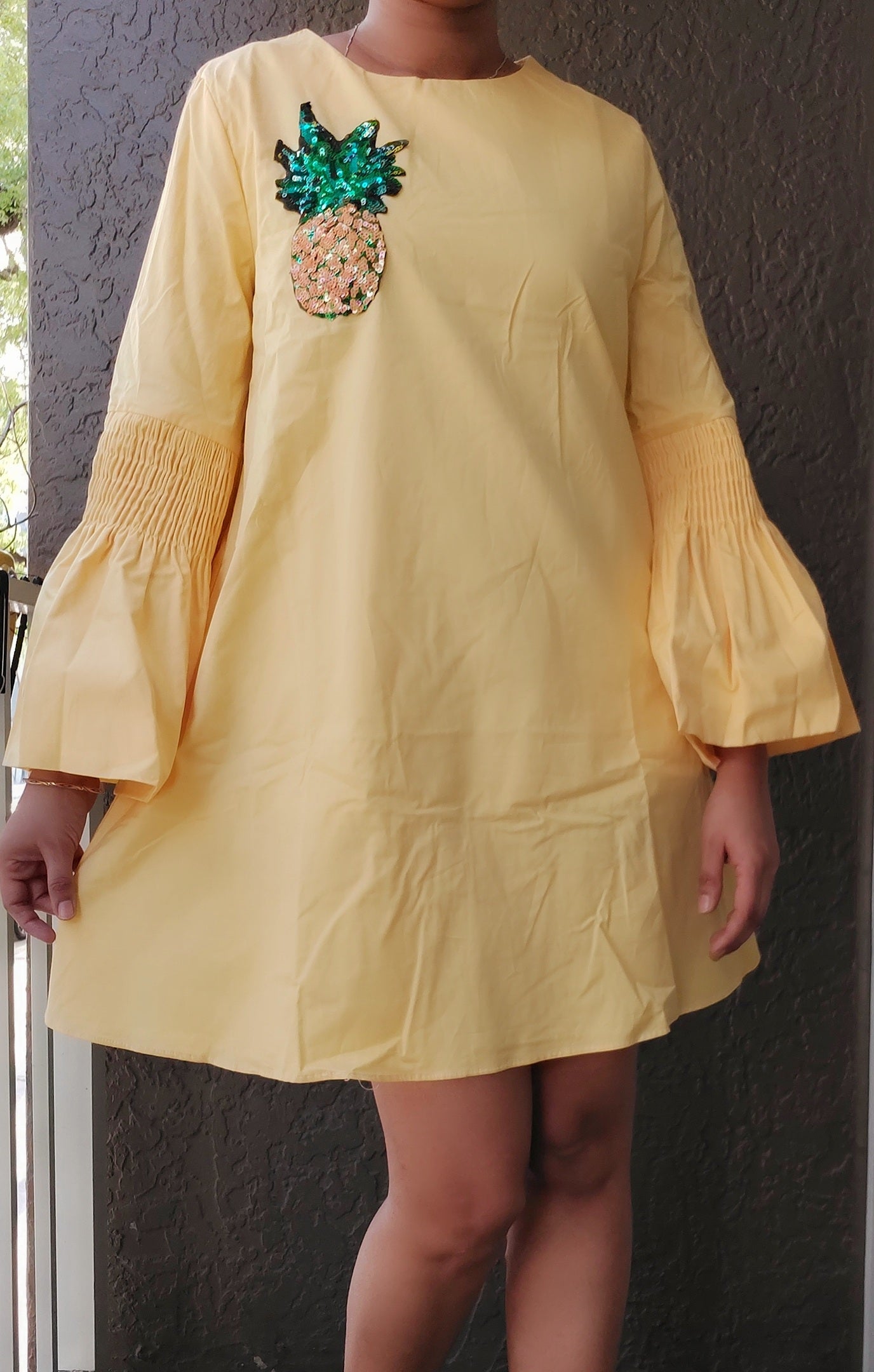 Minni Dress/ Bell Sleeve/ Embroidery