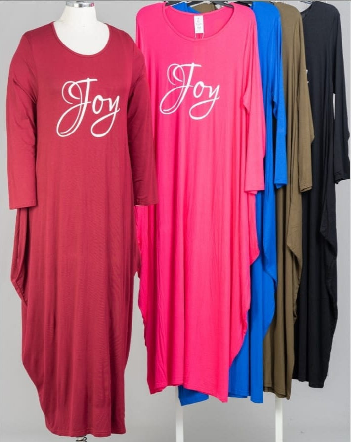 Bubble  Jersey  Dress/ Solid-Joy - 21066