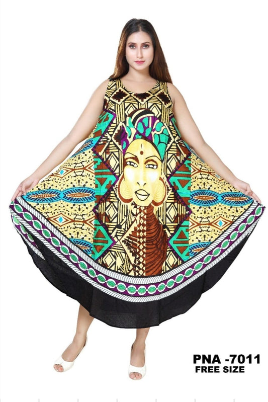 Umbrella Dress/Ethnic Sun Dress- 7011