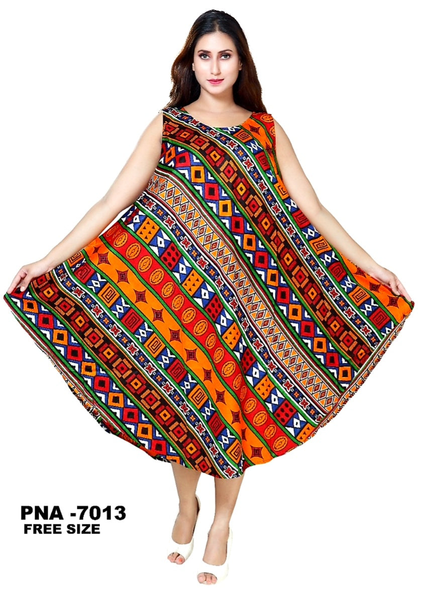 Umbrella Dress/Ethnic Sun Dress- 7013