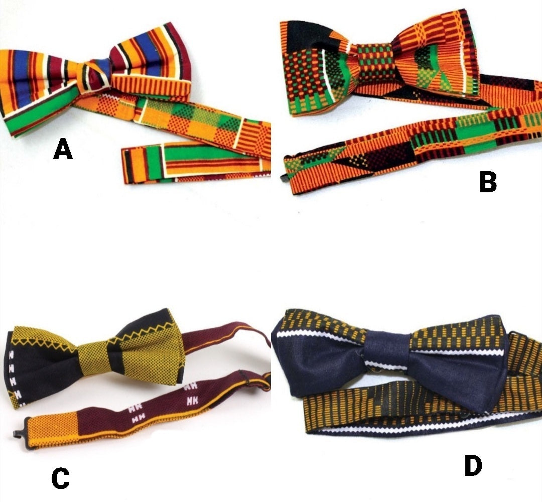 3 Pcs Bow tie Set-Traditional Kente Print