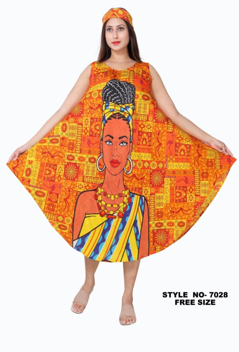 Umbrella Dress/Ethnic Sun Dress- 7028